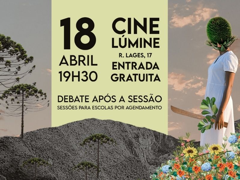 Arte de divulgação da Mostra de Cinema Chica Pelega