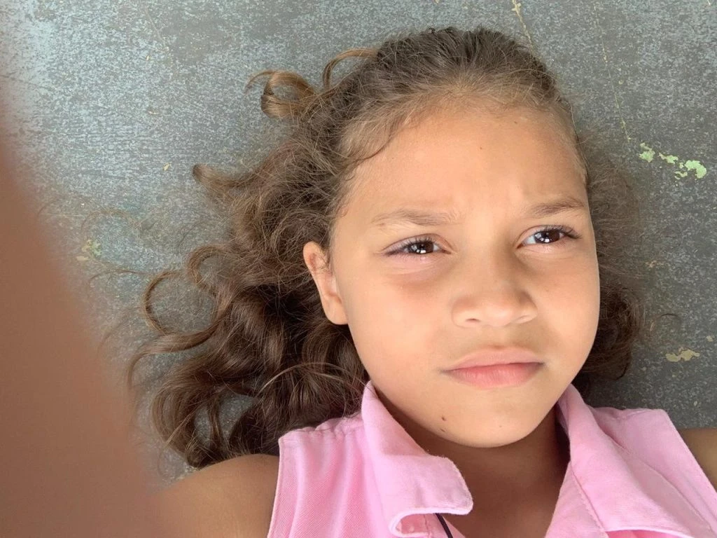 Retrato de participante da oficina de cinema Terror na Creche