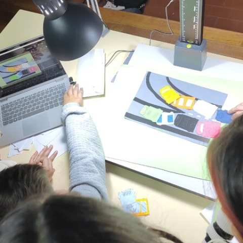 Coletivo turma 5ºA da Escola Básica, 2 e 3 de Palmeira, Braga, e Hélder Barbosa
