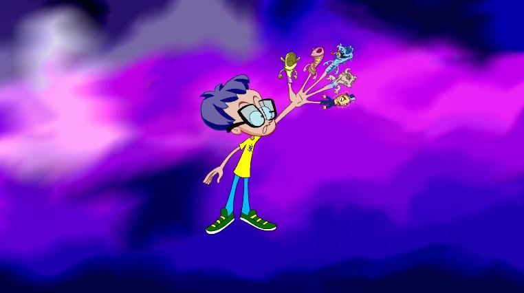Pôster de Rick com Monstros nos Dedos