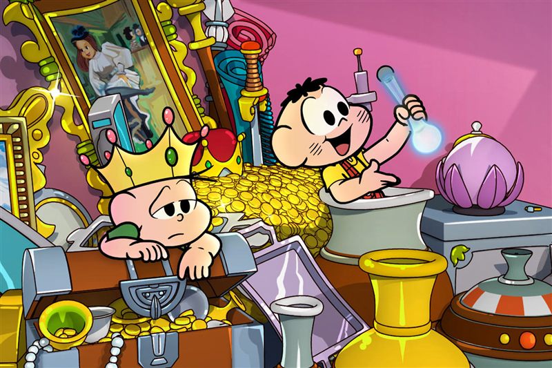 Pôster de Turma da Mônica em uma aventura no tempo